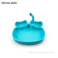 Silicone Plates And Bowl Animal Suction New Design Cute Baby Silicone Plate Factory